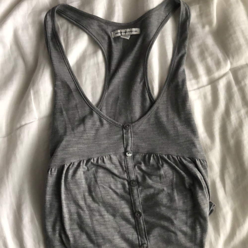 💙BOGO American Eagle Flowy Gray Tank